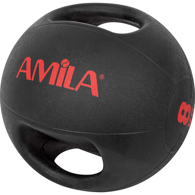 Product Medicine Ball Amila Dual Handle 84673 8kg base image