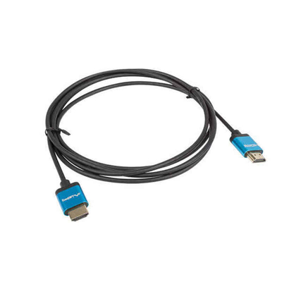 Product Καλώδιο HDMI Lanberg V2.0 4K SLIM Μαύρο 1 m Μαύρο/Μπλε base image