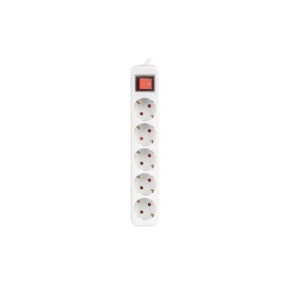 Product Πολύπριζο για Πρίζες 5 Θέσεων Schuko Lanberg 2500 W 1,5 m Λευκό base image