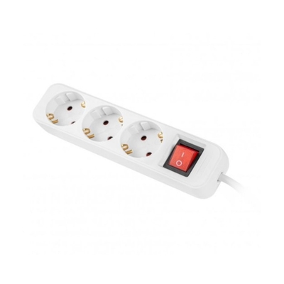 Product Πολύπριζο 3 Tomas Schuko Lanberg 2500 W 1,5 m Λευκό base image