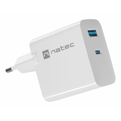 Product Φορτιστής Τοίχου Natec Λευκό 65 W base image