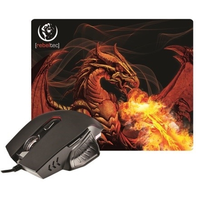 Product Gaming Ποντίκι Rebeltec RED DRAGON game set & pad base image