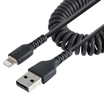 Product Καλώδιο USB σε Lightning Startech RUSB2ALT1MBC Μαύρο 1 m base image