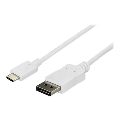 Product Καλώδιο USB StarTech USB-C to DisplayPort - 1.8 m - Thunderbolt 3 Compatible - White base image