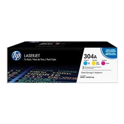 Product Toner HP 304A Tri-pack - 3er-Pack - yellow, Cyan, Magenta - Original - LaserJet (CF372AM) base image