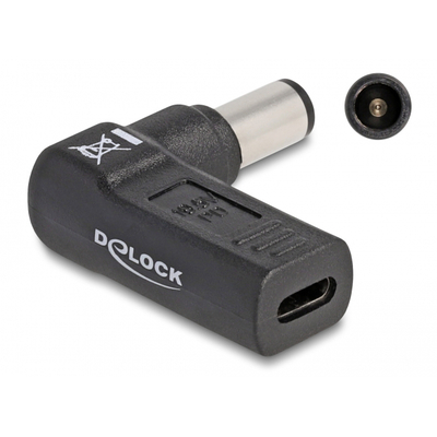 Product Αντάπτορας Τροφοδοσίας Delock 60008, USB-C σε Dell 7.4x5mm, 90°, μαύρος base image