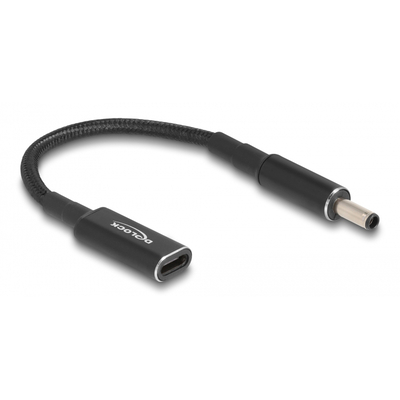 Product Καλώδιo Τροφοδοσίας Delock 60036, Type-C σε Dell 4.5x3.0mm, 15cm, μαύρο base image