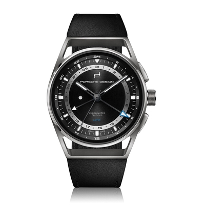 Product Ανδρικό Ρολόι Porsche Design 6023400000000 (42mm) Δερμάτινο Λουράκι Μαύρο base image