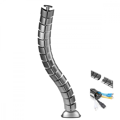 Product Organizer Grille Cables To The Desk Maclean Mc-768 S Silver base image