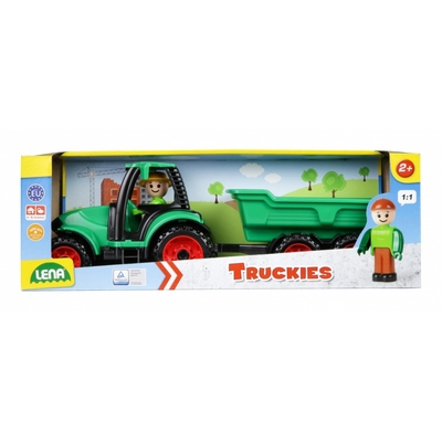 Product Όχημα Εργασίας Lena Τρακτέρ With Trailer 38 Cm Truckies base image