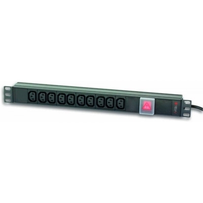 Product Πολύπριζο Techly Rack 19 "Rack For Ups 250v/10a, 10 Sockets, 2m Black base image
