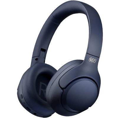 Product Headset Qcy H3 Blue Hybrid Feed Noise Canceling With 4 Mode Anc Button 60h Battery base image