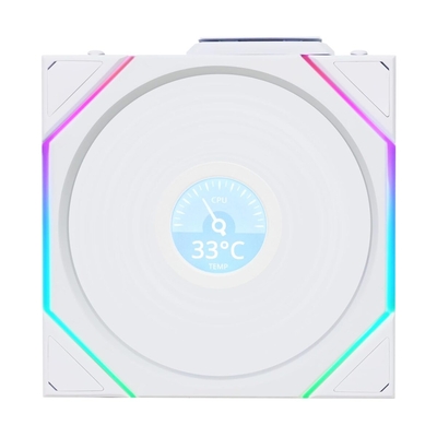 Product Case Fan 12cm Lian Li UNI FAN TL-LCD Wireless Reverse White (1pc) base image