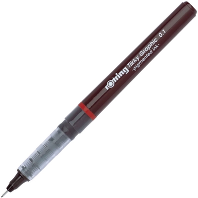 Product Πενάκι Rotring fine fiber pen Tikky Graphic 0,1mm black 1 Stk base image