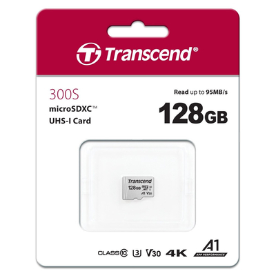 Product Κάρτα Μνήμης ΜicroSDXC 128GB Transcend Class 10 UHS-I U3 V30 A1 base image