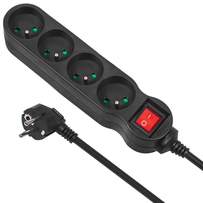 Product Πολύπριζο Maclean 2m Mce182 2300w Black base image