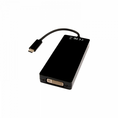Product USB Hub V7 V7UC-DPHDVGADVI-BLK base image