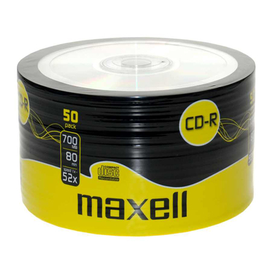 Product CD-R Maxell 700ΜΒ/80min, 52x speed, spindle pack 50τμχ base image