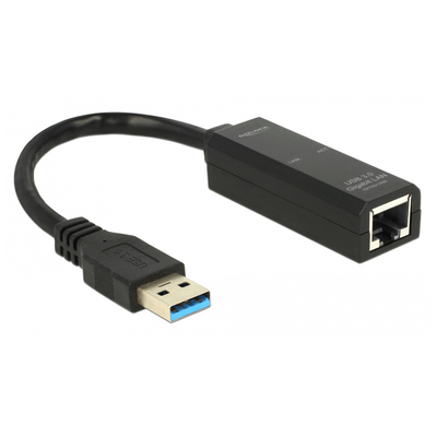 Product Αντάπτορας Δικτύου USB Delock 3.0 σε RJ45 62616, 1000Mbps, μαύρος base image