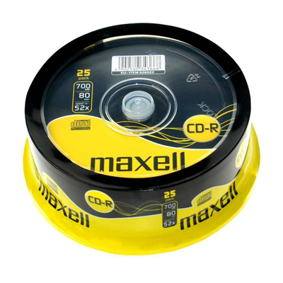Product CD-R Maxell 700MB/80min, 52x speed, Cake 25 base image