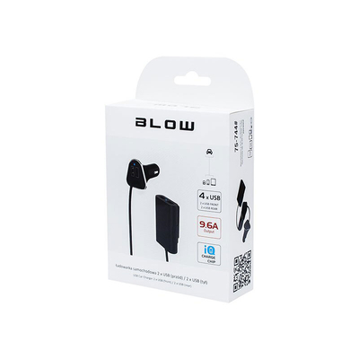 Product Φορτιστής Αυτοκινήτου Blow 4xUSB 9.6A με IQ Chip base image