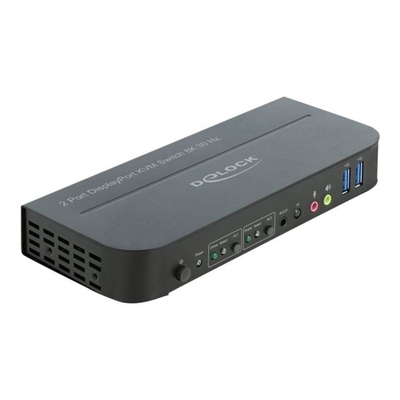 Product KVM Switch DeLock DisplayPort 1.4 - 8K - 30 Hz - USB 3.0/Audio/HDMI base image
