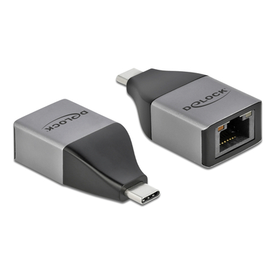 Product Αντάπτορας Δικτύου USB Delock 3.2 Gen 1 Type-C σε RJ45 64118, 1000Mbps base image