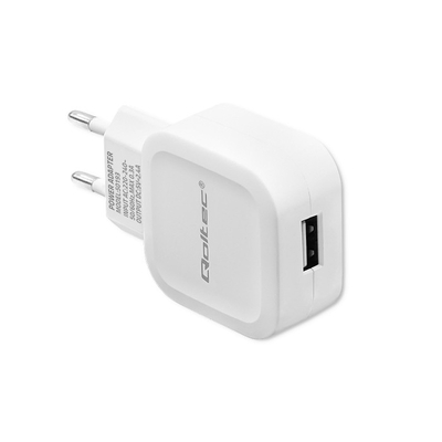 Product Φορτιστής Πρίζας Qoltec 12w 5v 2.4a Usb White base image