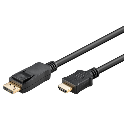 Product Καλώδιο DisplayPort Goobay σε HDMI 64836, 4K/30Hz, 2M, Μαύρο base image