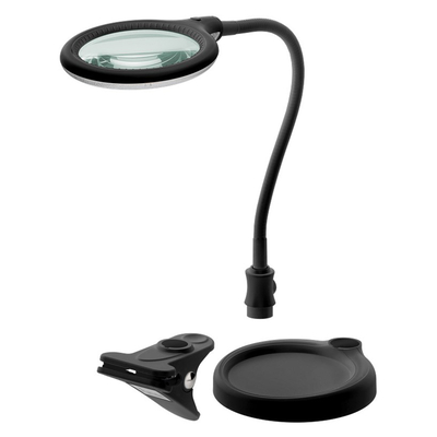 Product Goobay Μεγεθυντικός Φακός 64990 Με Κλιπ & Βάση, Led, 3 Διόπτρες 1.75x base image