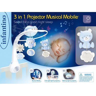 Product Βρεφικό Παιχνίδι B-Kids Musical Carousel Infantino Blue base image