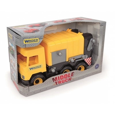 Product Όχημα Εργασίας Wader Middle Truck Garbage Truck Yellow 42 Cm base image