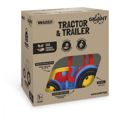 Product Όχημα Εργασίας Wader Gigant And Trailer Set 120 Cm In Box base image