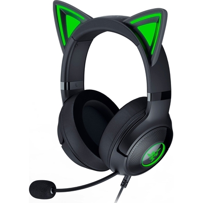 Product Gaming Headsets Razer KRAKEN KITTY V2 - Black - RGB - USB 7.1 - Kitty Ears - PC / PS5 / SWITCH base image