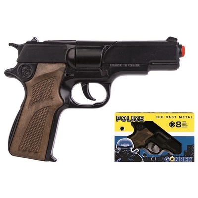 Product Παιδικό Όπλο Δράσης Pulio Metal Police Pistol Gonher 125/6 base image