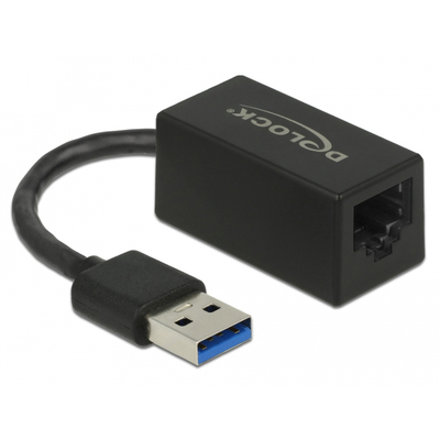 Product Αντάπτορας Δικτύου USB Delock 3.1 σε RJ45 65903, Gen 1, 1000Mbps, 12cm, μαύρος base image