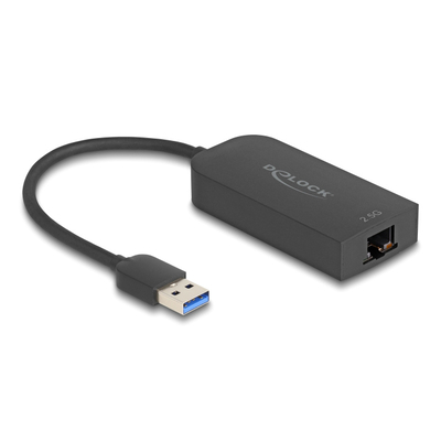 Product Αντάπτορας Δικτύου USB Delock Δικτύου 66045, 2.5Gbps Ethernet, Μαύρος base image