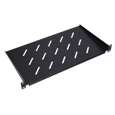 Product Ράφι Για Καμπίνα Δικτύου Extralink Shelf 1U for hanging cabinets Black 25 cm base image