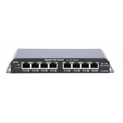 Product Network Switch Extralink Gigabit Poe 8-7 Port 24v 60w base image