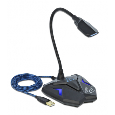 Product Μικρόφωνο Για Η/Υ Delock Gaming 66330, omnidirectional, με mute, USB base image