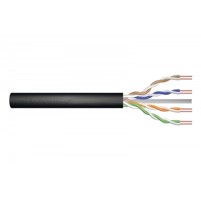 Product Καλώδιο Δικτύου Digitus Installation U/Utp Cat. 5e, Pe Wire, External Gelled, Black, 305m (Reel) base image