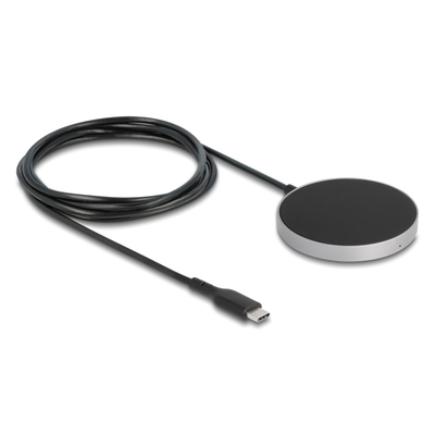Product Ασύρματος Φορτιστής Delock 66467, 15W, Μαγνητικός, Μαύρος base image