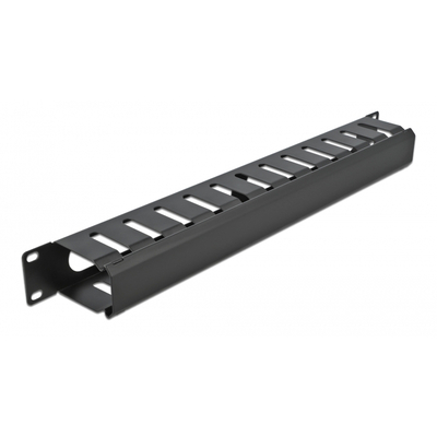 Product Αξεσουάρ για Καμπίνες Rack Delock Cable Management 66550 για 19"/1U, Μαύρο base image