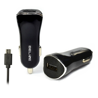 Product Φορτιστής Αυτοκινήτου Beline Usb + Microusb 1a Black base image
