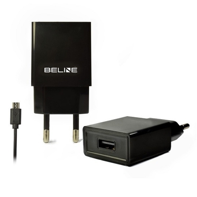 Product Φορτιστής Πρίζας Beline Travel Usb + Microusb 1a Black base image