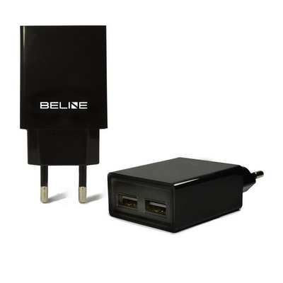 Product Φορτιστής Πρίζας Beline Travel 2xusb 2a Black base image