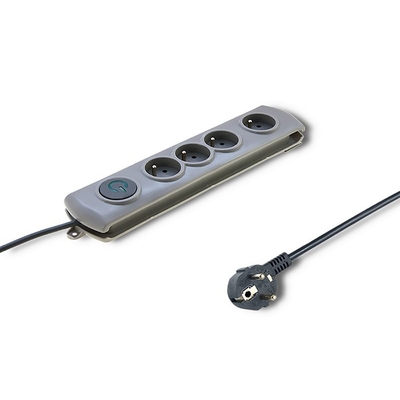 Product Πολύπριζο Ασφαλείας Qoltec Quick Switch 4socket 2,5m Gray base image