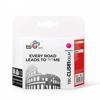 Product Μελάνι Συμβατό Tb Print Για Canon Cli-581xx L Tbc-Cli581xxlm Magenta base image