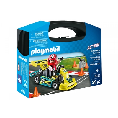 Product Playmobil Figurine Set Action 9322 Go-Kart Racer Carry Case base image