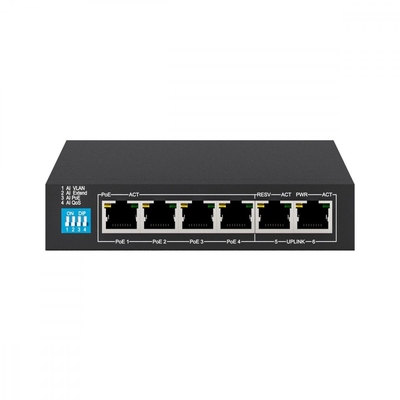 Product Network Switch Extralink KRIOS PoE 4x Gigabit PoE/PoE+, 2x RJ45 60W base image